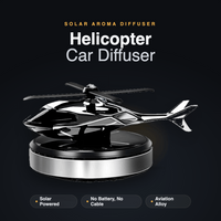 Solar Helicopter Air Freshener – Silent Spinning Aromatherapy