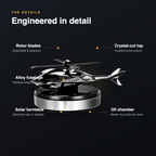 Solar Helicopter Air Freshener – Silent Spinning Aromatherapy