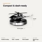 Solar Helicopter Air Freshener – Silent Spinning Aromatherapy