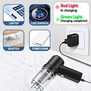 3 in 1 Portable Mini Car Vacuum Cleaner