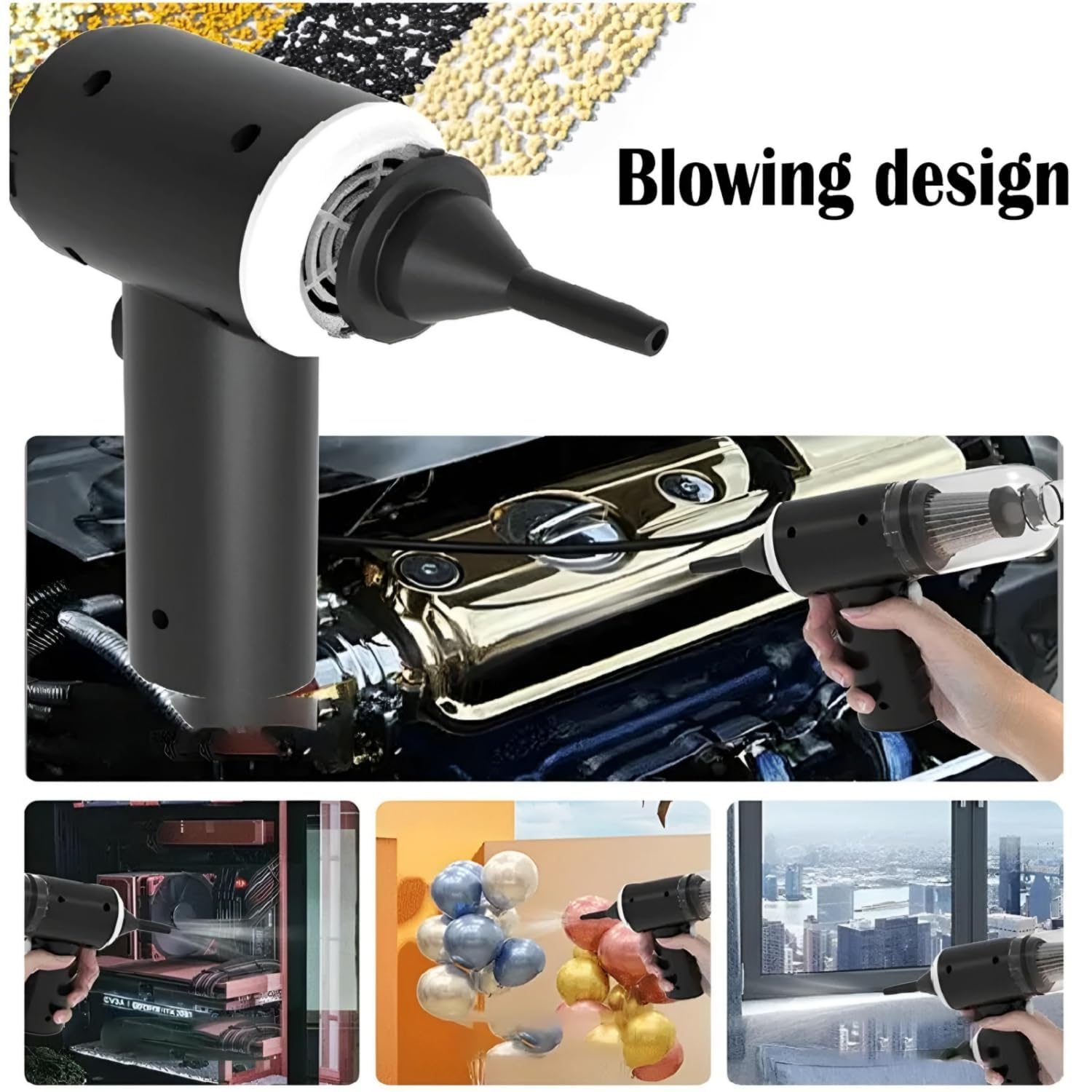 3 in 1 Portable Mini Car Vacuum Cleaner