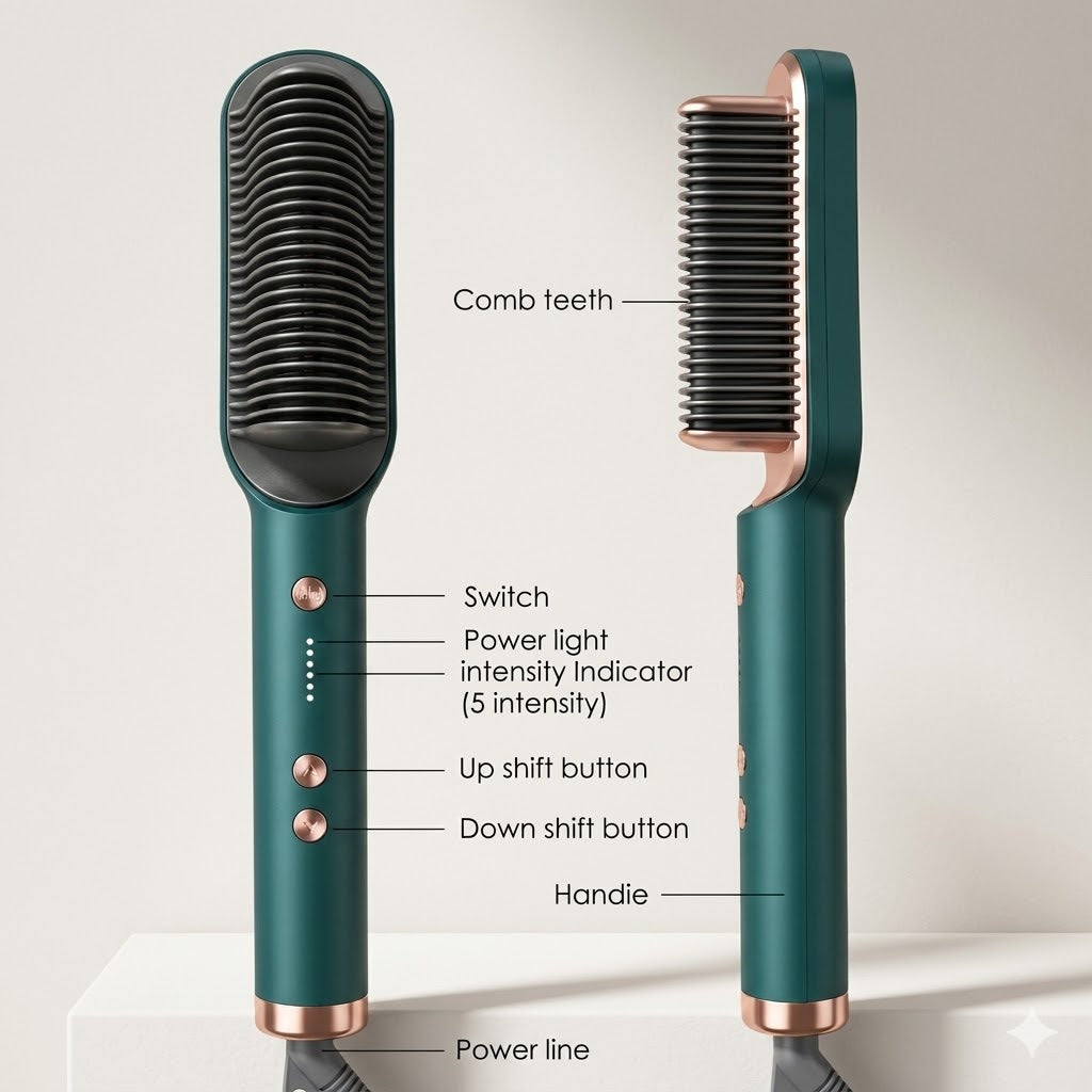 Electric Hair Straightening Comb